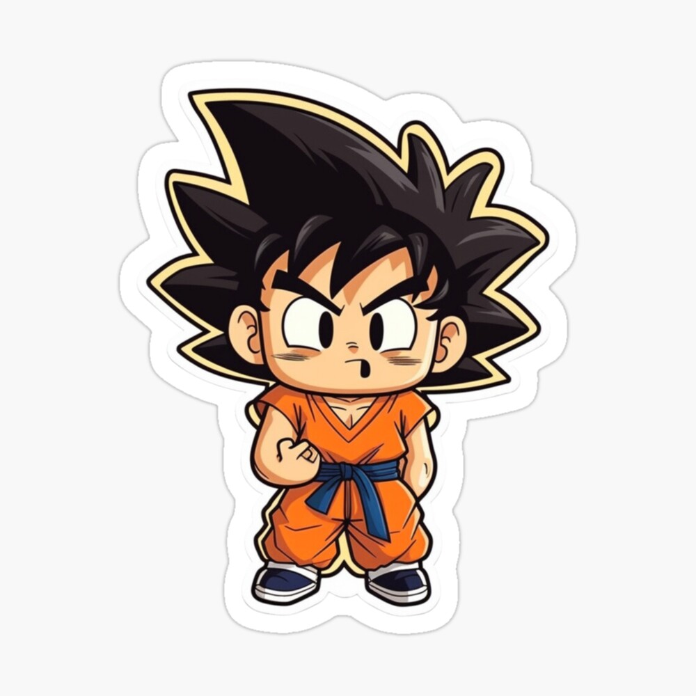 Dragonball Sticker - Goku Chibi 7 Art Print for Sale by PuppyPals3