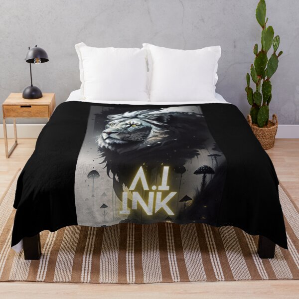 Item preview, A.I INK | Lion x Mushroom Fantasy Art Aesthetic designed and sold by AI-INK.