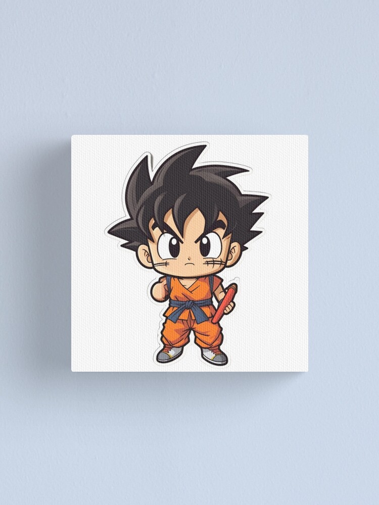 Dragonball Sticker - Goku Chibi 4 Canvas Print for Sale by PuppyPals3