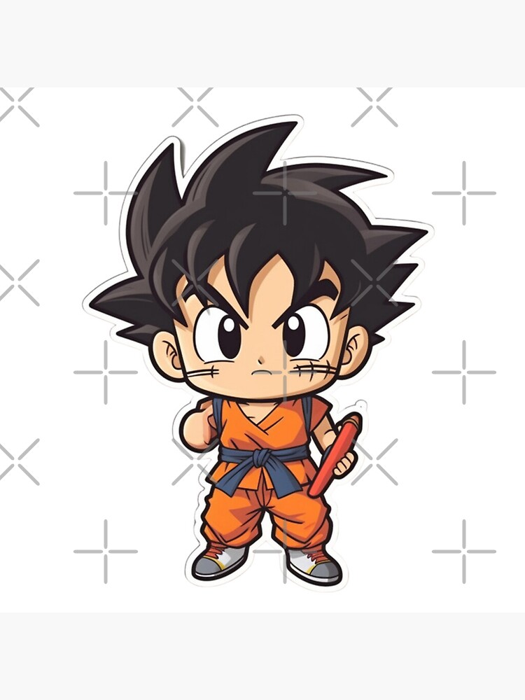 Dragonball Sticker - Goku Chibi 4 Canvas Print for Sale by PuppyPals3