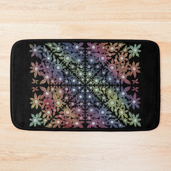 Item preview, Magical Rainbow Flowers Mandala designed and sold by ManonElmendorp.