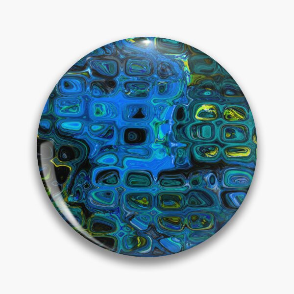 Aperçu de l'œuvre Blue Water & Pebble Abstract Pattern créée et vendue par Trevor Hirst.