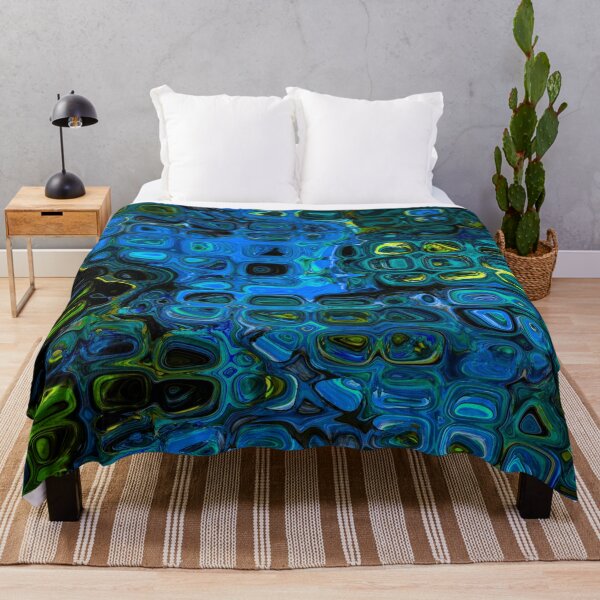 Item preview, Blue Water & Pebble Abstract Pattern designed and sold by Trevor Hirst.