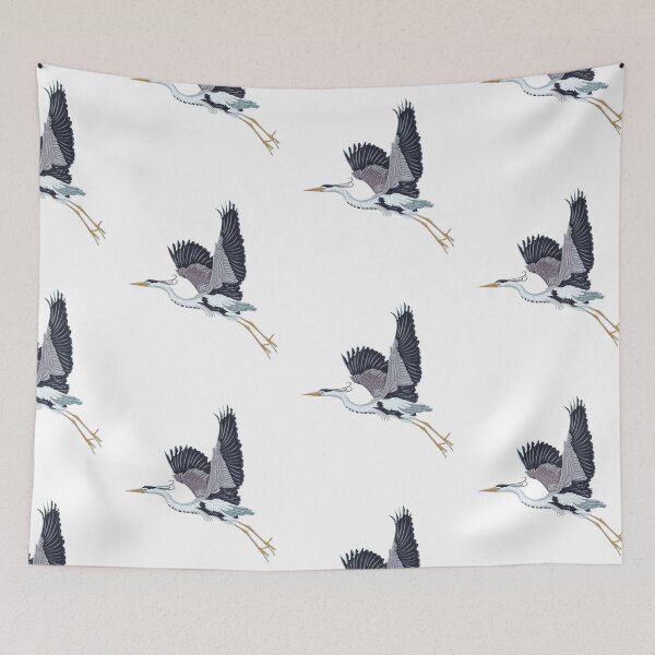 Item preview, Flying Blue Heron Wildlife Bird designed and sold by luvrest.