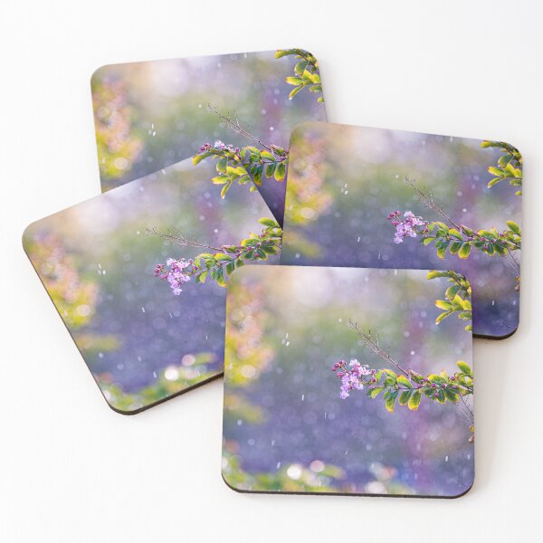 Item preview, Abstract purple flower plants sunshine rain  designed and sold by visualsensation.