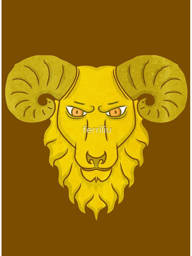 Aries Is My Spirit Animal Greeting Card By Ferriliu Redbubble