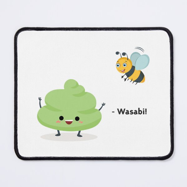 Item preview, Funny Sushi Bee Wasabi designed and sold by artvia.
