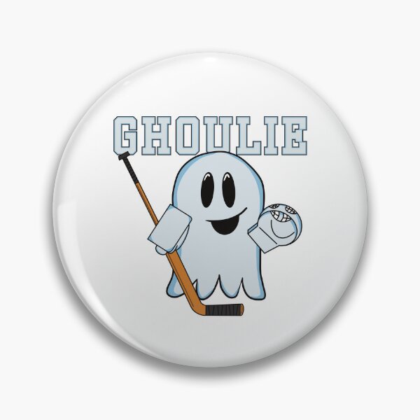 Item preview, Ghoulie the Goalie - Ice Hockey Ghost designed and sold by HockeyGhost.