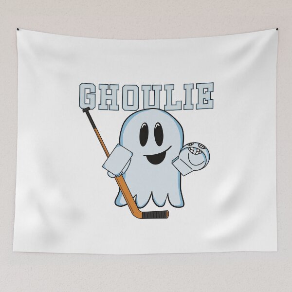 Item preview, Ghoulie the Goalie - Ice Hockey Ghost designed and sold by HockeyGhost.