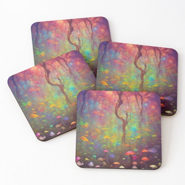 Item preview, Midnight Aura: Dreamy and Glowing Forest with Detailed Face designed and sold by RedArtG09.