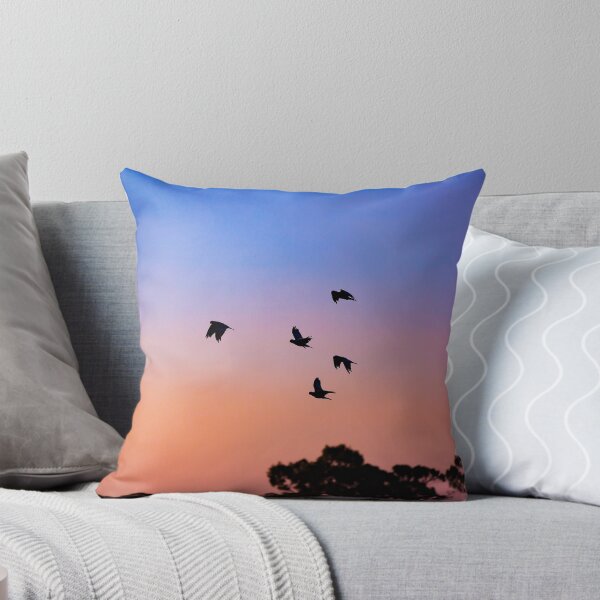 Item preview, Vibrant Colour Sunset with flying bird silhouette  designed and sold by visualsensation.