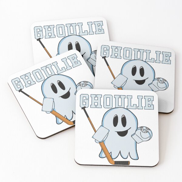 Item preview, Ghoulie the Goalie - Ice Hockey Ghost designed and sold by HockeyGhost.