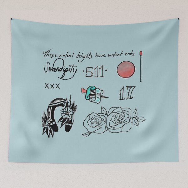 Item preview, halsey tattoos  designed and sold by ValindaGuy.