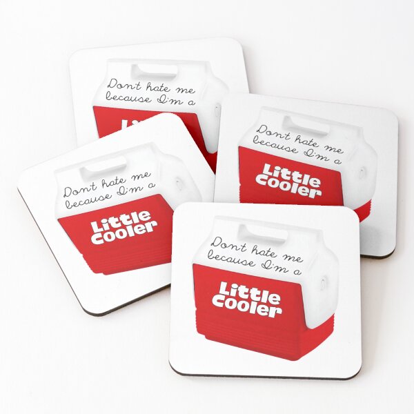 Item preview, Cute red cooler with “Don’t hate me because I’m a Little Cooler” designed and sold by SidderBug Designs.
