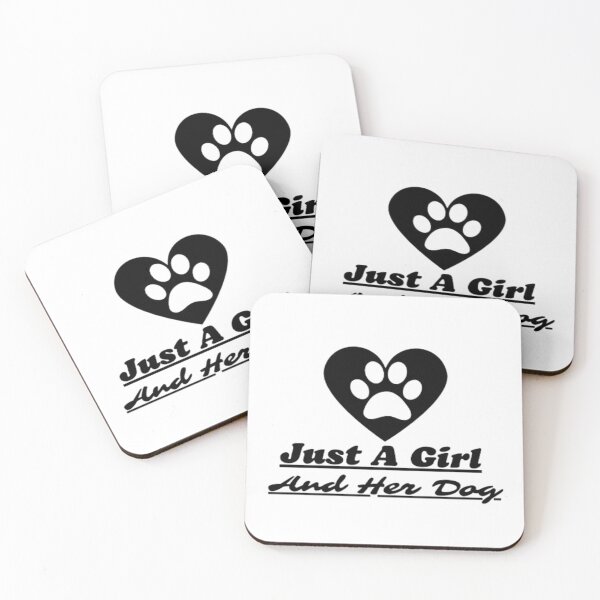 Item preview, Just A Girl And Her Dog - heart designed and sold by AnimalWorldArtt.