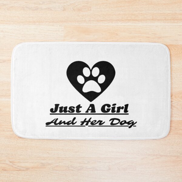 Item preview, Just A Girl And Her Dog - heart designed and sold by AnimalWorldArtt.