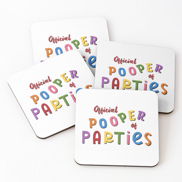 Item preview, “Official Pooper of Parties” designed and sold by SidderBug Designs.