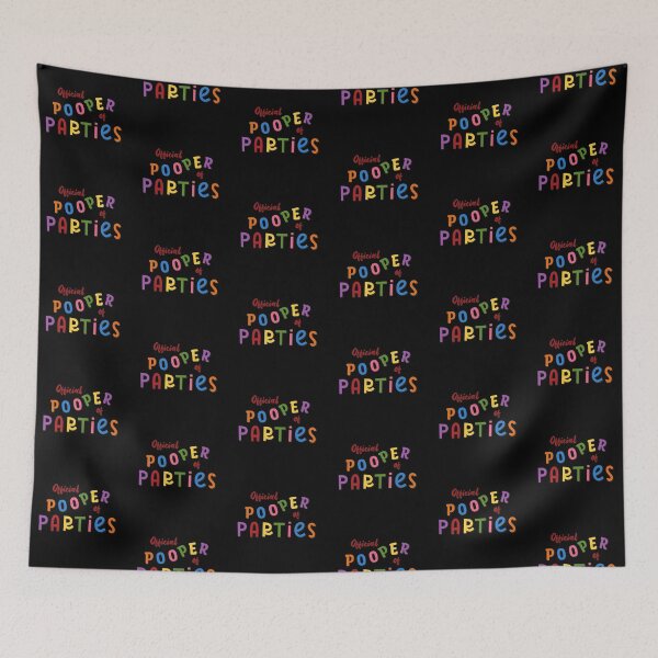 Item preview, “Official Pooper of Parties” designed and sold by SidderBug Designs.