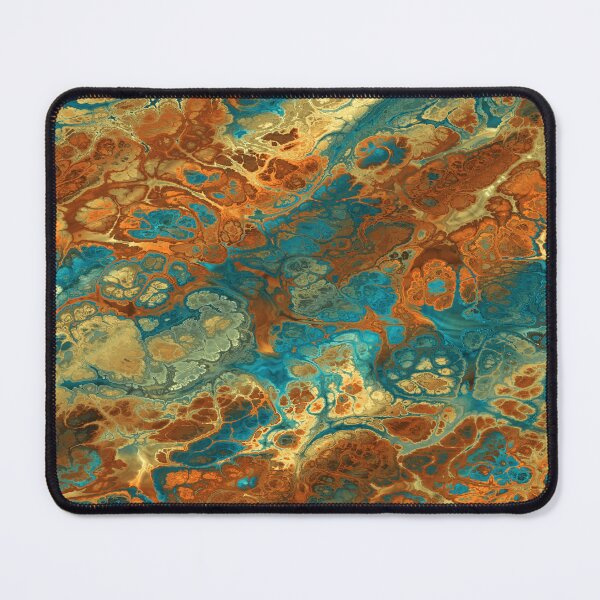 Item preview, Teal Blue & Copper Abstract designed and sold by Trevor Hirst.