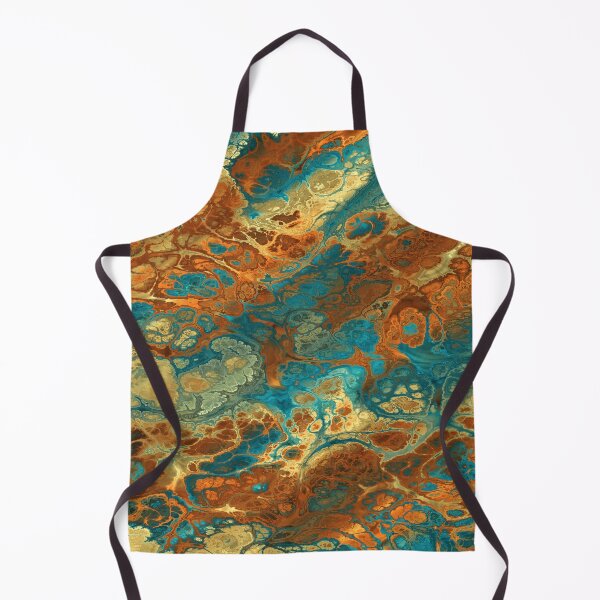 Item preview, Teal Blue & Copper Abstract designed and sold by Trevor Hirst.