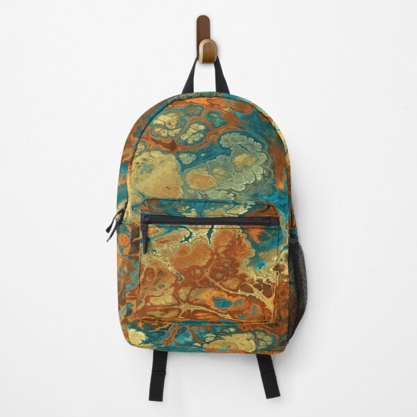 Item preview, Teal Blue & Copper Abstract designed and sold by Trevor Hirst.
