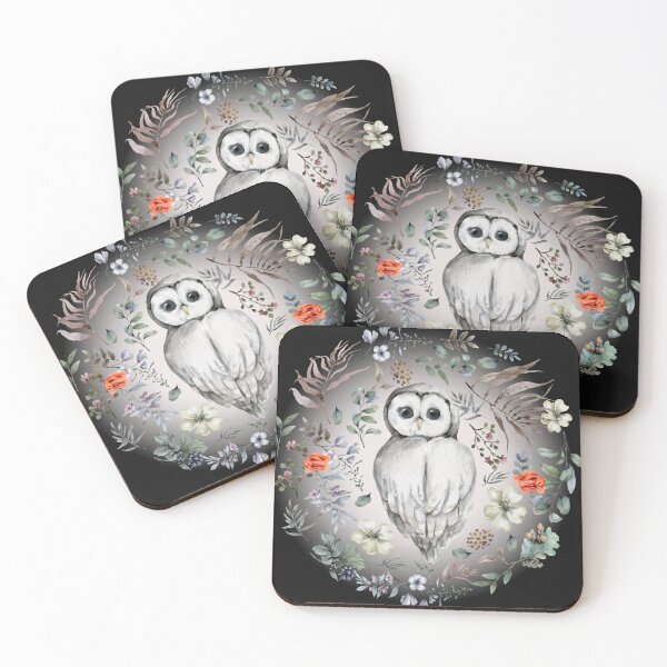 Item preview, Poetic Owl: Mystical Mist, Flowers, and Subtle Colors. designed and sold by NewtBoo.