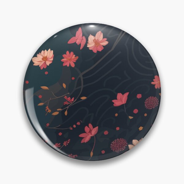 Item preview, Seamless Patterns of flowers with dark background designed and sold by GloriousChoice.