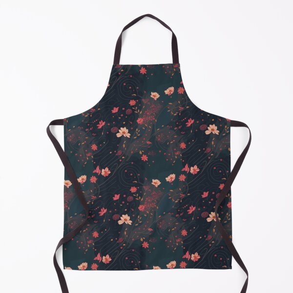 Item preview, Seamless Patterns of flowers with dark background designed and sold by GloriousChoice.