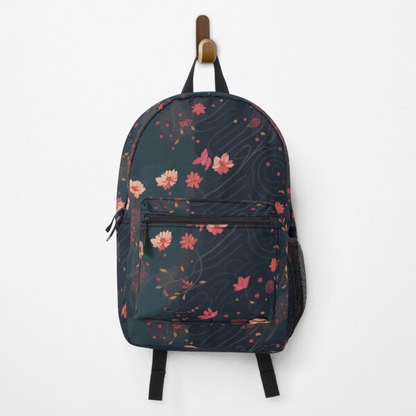Item preview, Seamless Patterns of flowers with dark background designed and sold by GloriousChoice.