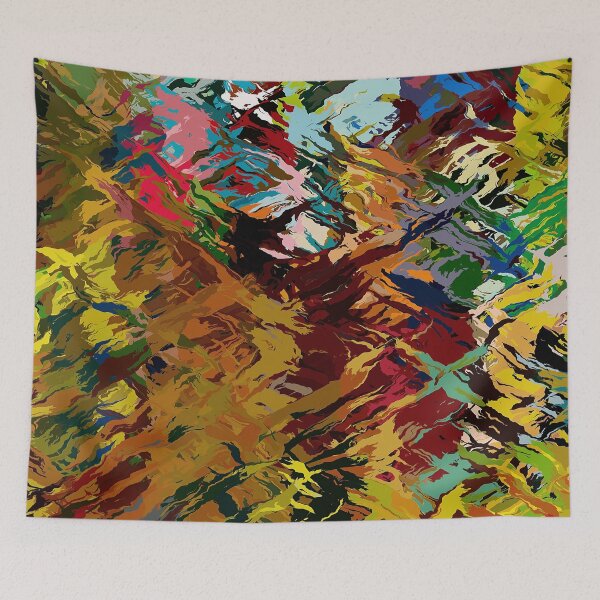 Item preview, Colourful Crosshatch Abstract Pattern designed and sold by Trevor Hirst.