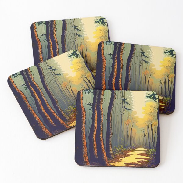 Item preview, Sunset in the woods designed and sold by dystopiatoday.