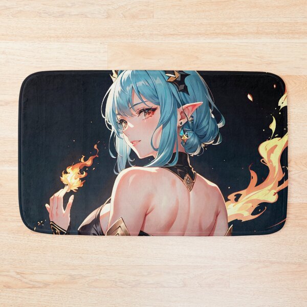 Item preview, A Fiery Anime Tiefling Girl designed and sold by ByteyCreatives.