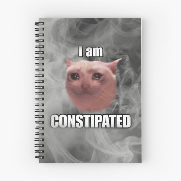 Item preview, I am Constipated - Funny Crying Cat Meme - Dad Joke Humor Absurdity designed and sold by StylishPlatypus.