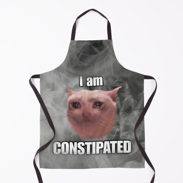 Item preview, I am Constipated - Funny Crying Cat Meme - Dad Joke Humor Absurdity designed and sold by StylishPlatypus.