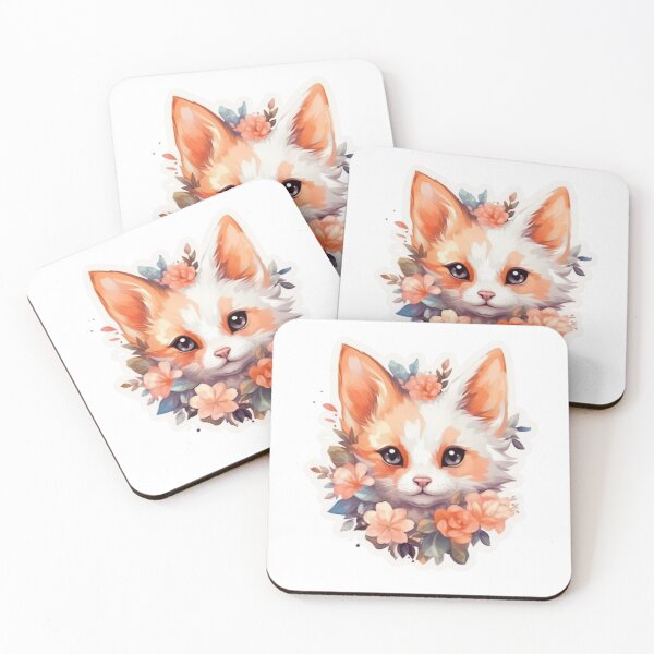 Item preview, Beautiful Cat Portrait Sticker | Grace and Floral Elegance designed and sold by joanwatson45.