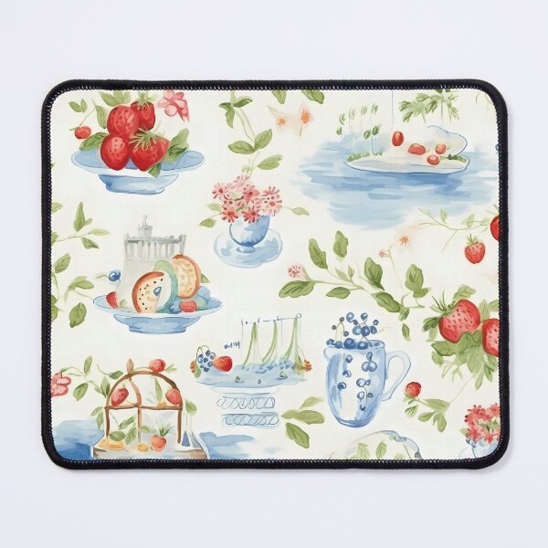 Item preview, Swedish Midsummer Delight - Strawberries and flowers festivities designed and sold by OrganicDSGN.