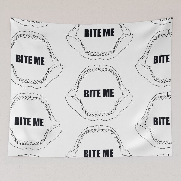 Item preview, Megalodon jaws “bite me” designed and sold by DgtlArtbyChels.