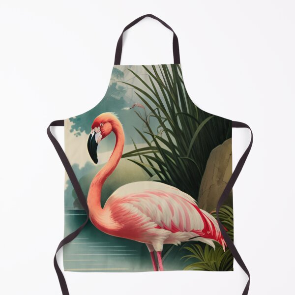 Artikelvorschau, Vintage botanische rosa Flamingo-Illustration entworfen und verkauft von Ima-Shel-Mae.