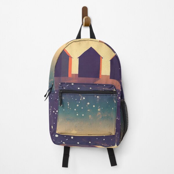 Item preview, Beach Huts at Night designed and sold by SamJanner.