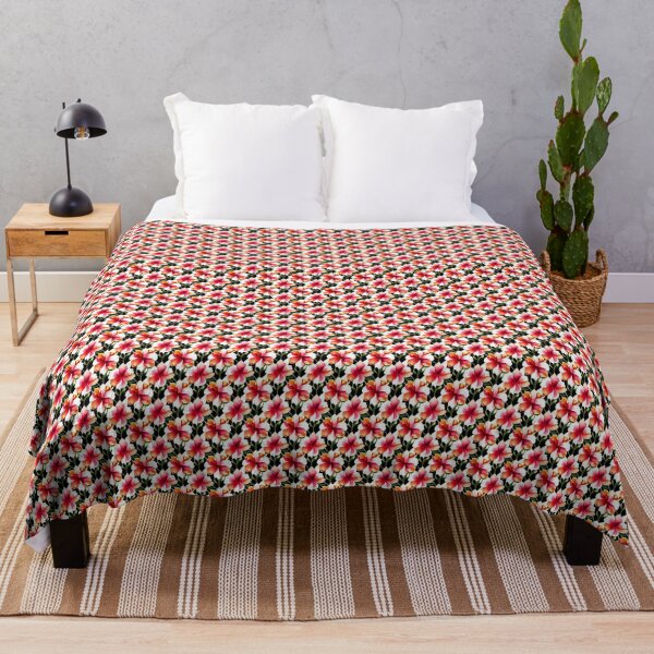 Flower Pattern "Julia" Throw Blanket