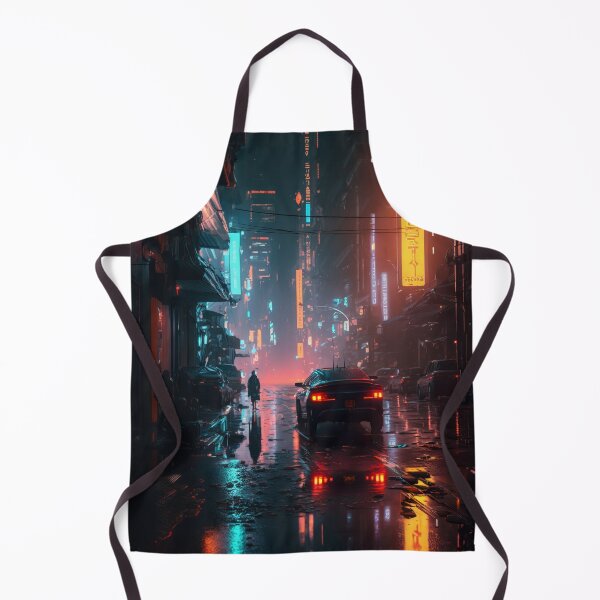 Item preview, Rain-Soaked Cyberpunk Street designed and sold by cyberartmaker.