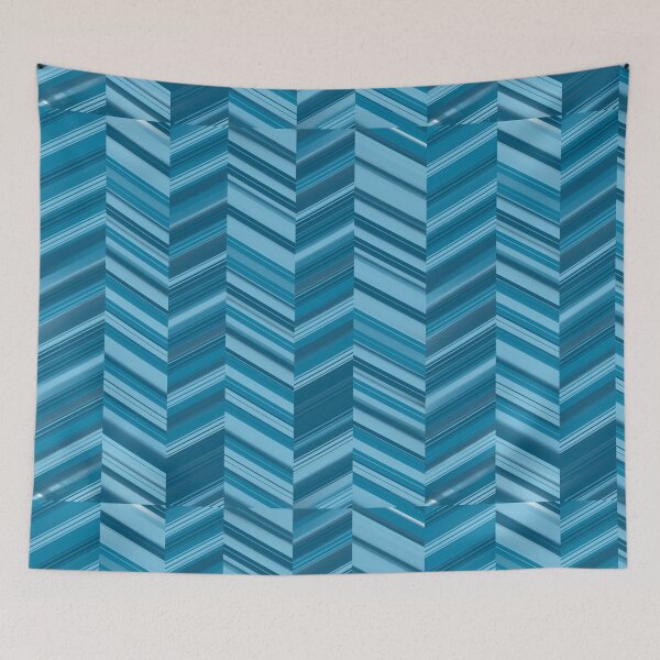 Aperçu de l'œuvre Zigzag bleu créée et vendue par Adasha Knight.