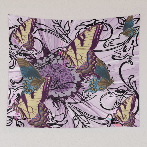 Item preview, Butterflies on a Lavender Flower designed and sold by MaxnGeorge.