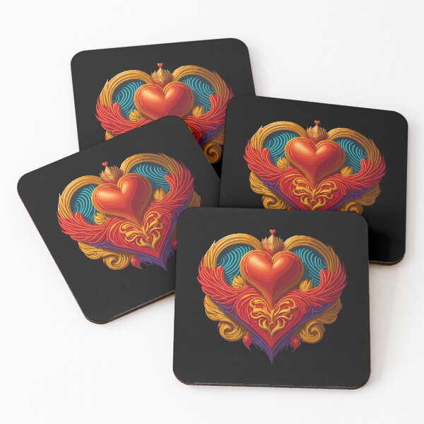 Item preview, Multicolored Heart designed and sold by RockBeeDesigns.