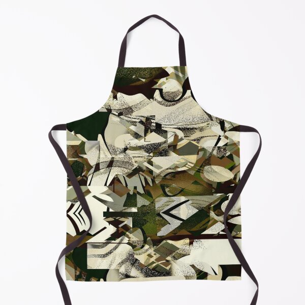 Artikelvorschau, Geometric Abstract in Greens, Brown & Cream entworfen und verkauft von Trevor Hirst.