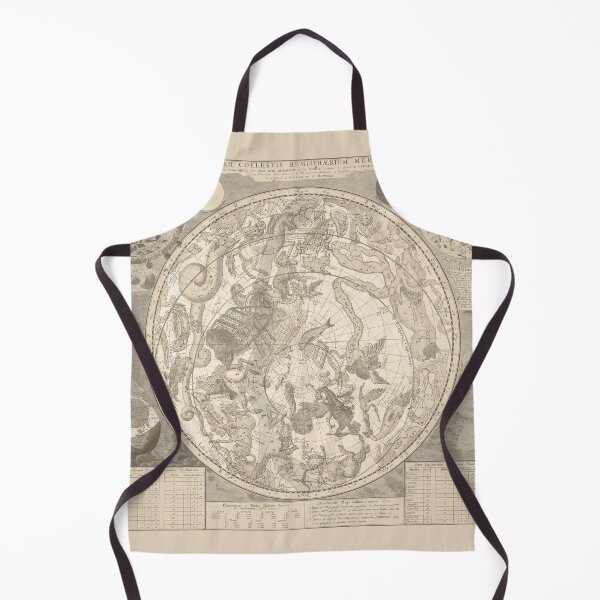 Item preview, Celestial Star Map Zodiac Constellation of Southern Sky Monochromatic Sepia designed and sold by VintageArchive.