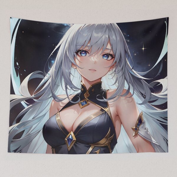 Item preview, Anime Girl with White Hair designed and sold by ByteyCreatives.