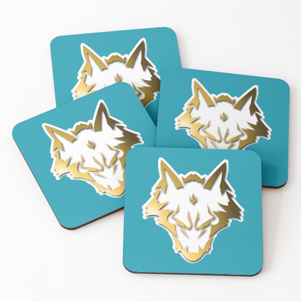 Item preview, gold wolf emblem  designed and sold by famousafterdeat.