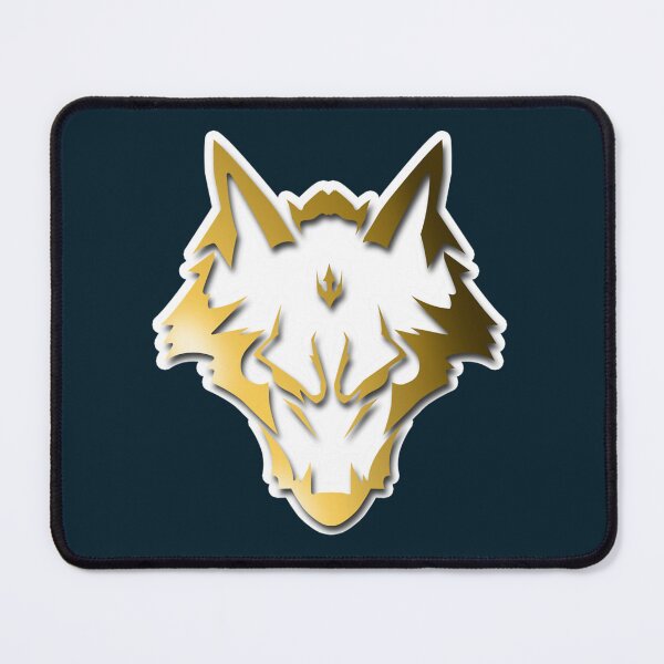 Item preview, gold wolf emblem  designed and sold by famousafterdeat.