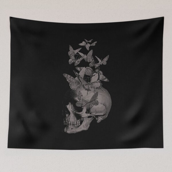 Item preview, Butterfly Skull Art designed and sold by el-padre.